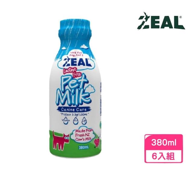 【ZEAL 真致】紐西蘭犬專用保健鮮乳（不含乳糖）380ml*6入組
