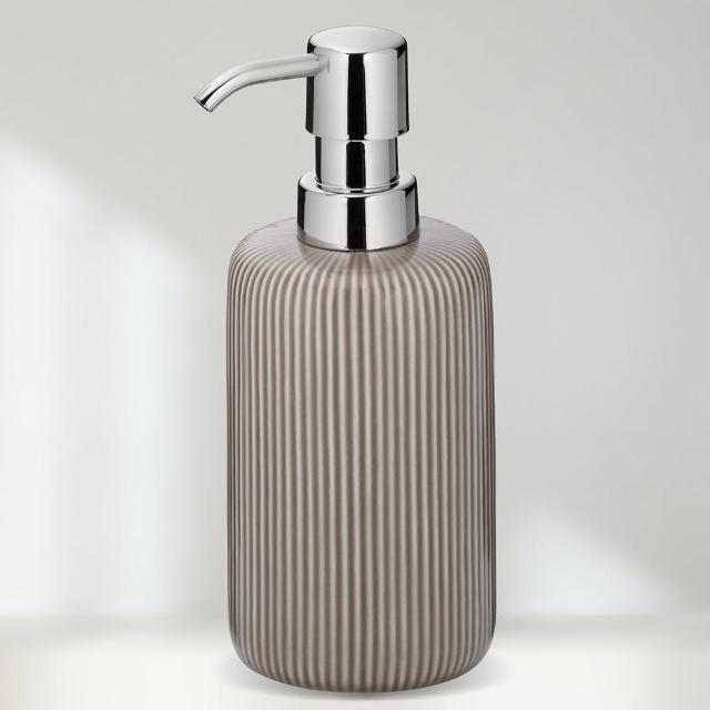 【KELA】Ava洗手乳罐 摩卡灰350ml(按壓瓶 分裝瓶 乳液瓶 沐浴乳罐)
