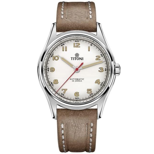 【TITONI 梅花錶】傳承系列 復刻懷舊 機械腕錶 / 39mm 女王節(83019S-ST-639)