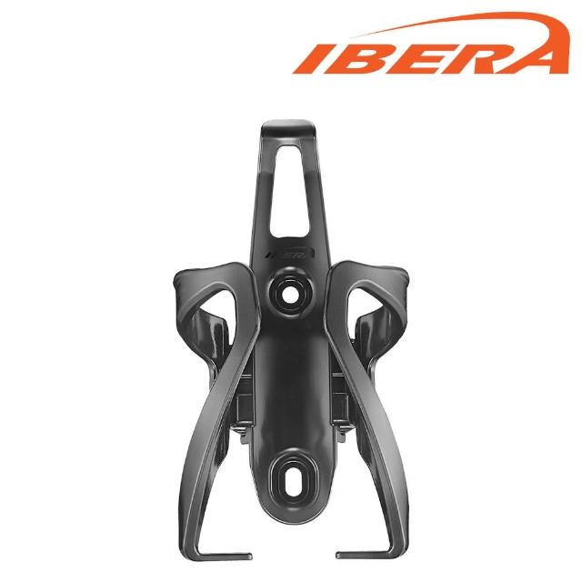 【IBERA】調整式水壺架BC17 黑色(自行車水壺架 單車水壺架 標準騎行水壺)
