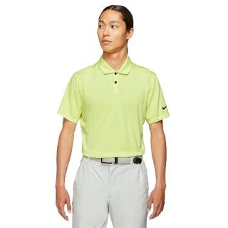 【NIKE 耐吉】DRI-FIT VAPOR 男士 千鳥格紋短袖POLO衫 螢光綠(DA2975-736)