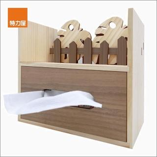 【特力屋】DIY材料包-柵欄木質面紙盒 附松木龜背葉*2