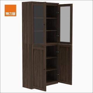 【特力屋】組合 萊特組合式書櫃 深木櫃/深木層板8入/深木門2入 78x30x174.2cm