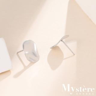 【my stere 我的時尚秘境】現貨-秘境時尚ins-波浪設計圓形耳環(簡約精緻 波浪 ins款)