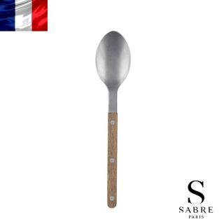 【Sabre Paris】Bistrot復古酒館混合材質系列-霧面主餐湯匙-柚木