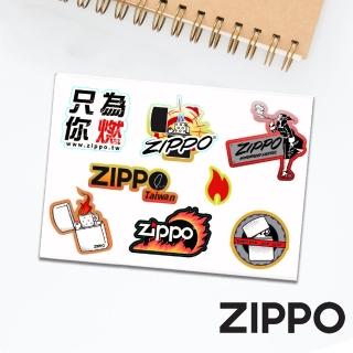 【Zippo官方直營】超燃燒ZIPPO貼紙(美國防風打火機)
