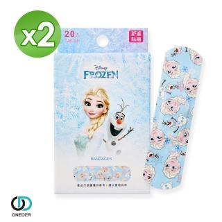 【ONEDER 旺達】Disney 冰雪奇緣OK繃 舒適貼繃 FZ-OK01 20片X2盒(正版授權/台灣製造/居家護理)