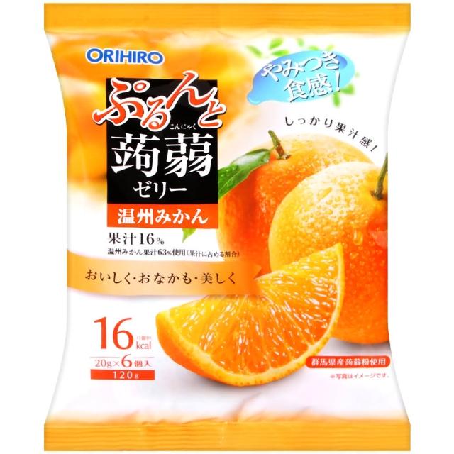 【ORIHIRO】蜜柑風味蒟蒻果凍(120g)