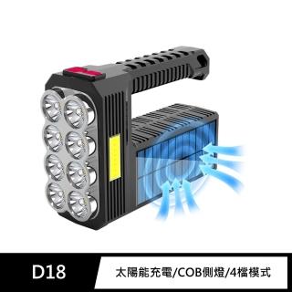 【FJ】八燈頭COB強光太陽能露營燈D18(USB充電款)