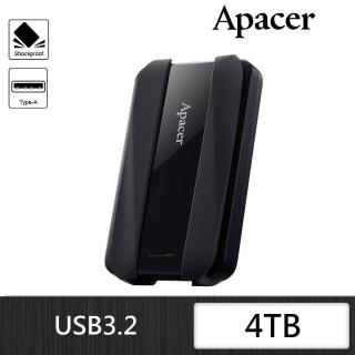 【Apacer 宇瞻】AC533 4TB 2.5吋行動硬碟(雅典黑)