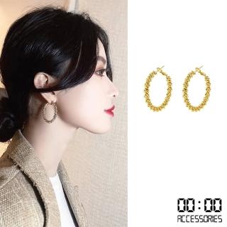 【00:00】韓國設計925銀針極簡法式復古爆米花線圈耳環(925銀針耳環 爆米花耳環 線圈耳環)