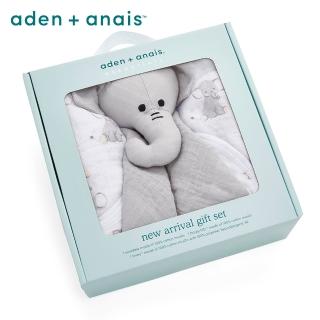 【aden+anais】初生嬰兒完美禮盒(象寶寶)