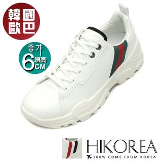 【HIKOREA】正韓製。厚底升級款6CM比例休閒綁帶男鞋(73-0469-二色/現+預)