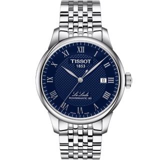 【TISSOT 天梭 官方授權】Le Locle 立洛克 創新時尚腕錶 機械錶 母親節(T0064071104300)