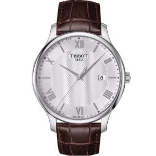 【TISSOT 天梭 官方授權】Tradition 系列 古典時尚腕錶 手錶 畢業禮物 慶端午 包粽(T0636101603800)