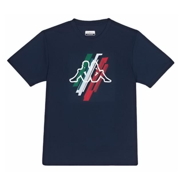 【KAPPA】義大利吸濕排汗型男短袖衫(藏青 341E5NWB29 台灣製)