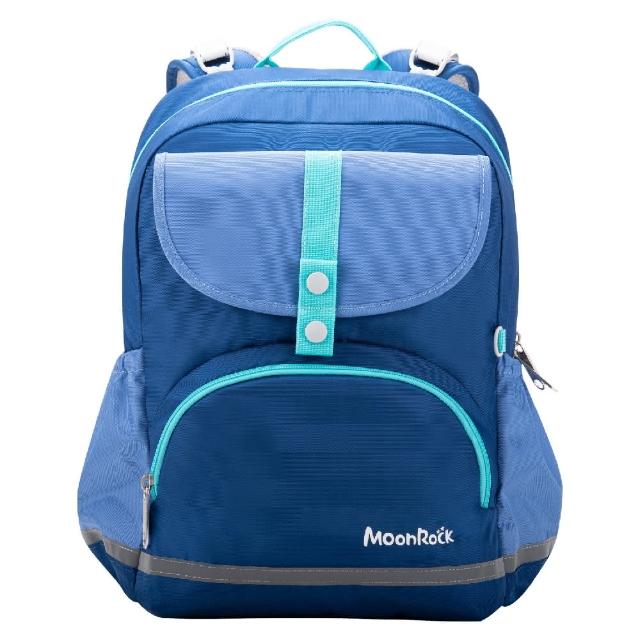【MoonRock】SS1 輕量型藍色護脊書包(18mm厚肩帶背起來超輕鬆)