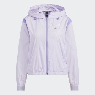 【adidas 愛迪達】外套 運動外套 風衣外套 女外套 淺紫 UST WB(HE9960)