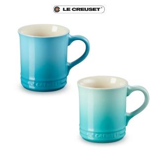 【Le Creuset】瓷器馬克杯400ml(薄荷綠/加勒比海藍)