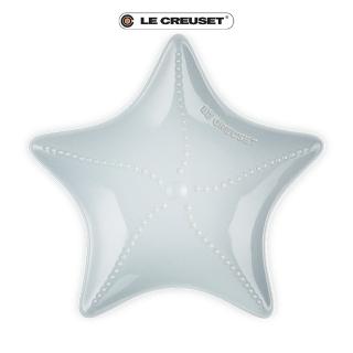 【Le Creuset】瓷器海星盤27cm(銀灰藍)