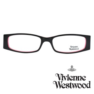 【Vivienne Westwood】光學鏡框時尚英倫龐克風-黑+粉177 02(黑+粉-VW177 02)