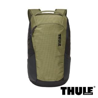 【Thule 都樂】EnRoute 14L 休閒電腦後背包(橄欖綠/適用 13 吋筆電)