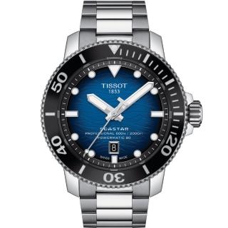 【TISSOT 天梭 官方授權】Seastar 2000 海星600米 潛水機械錶 手錶 畢業禮物 慶端午 包粽(T1206071104101)