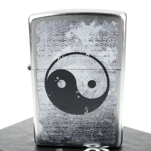 【Zippo】美系~Yin Yang-陰陽太極圖案設計打火機