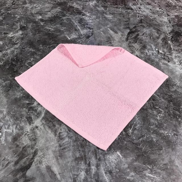 【LIFE 來福牌】棉柔輕巧方巾 粉色12入組(五星級飯店專用款)