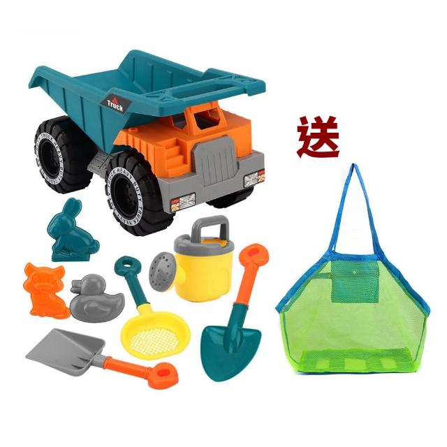 【Vanibaby】玩沙玩具 沙灘卡車8件組(加送大沙灘玩具收納袋)