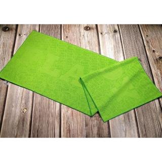 【PLAYBOY】超細纖維運動毛巾 綠色寬版