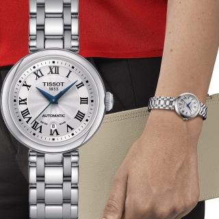 【TISSOT 天梭 官方授權】Bellissima 浪漫邂逅羅馬時尚機械錶 手錶 母親節 禮物(T1262071101300)