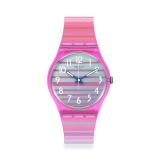 【SWATCH】Gent 原創系列手錶 ELECTRIFYING SUMMER 男錶 女錶 瑞士錶 錶(34mm)