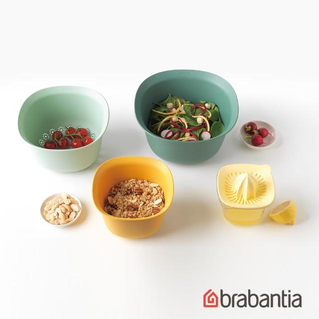 【Brabantia】多功能調理盆4件組(橙綠)
