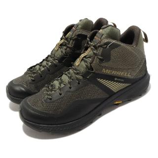 【MERRELL】戶外鞋 MQM 3 Mid GTX 男鞋 墨綠 黑 防水 輕量 高筒 支撐 登山鞋(ML135577)