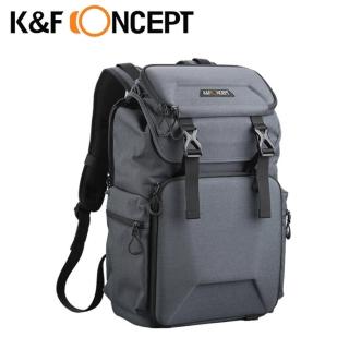 【K&F Concept】新休閒者 專業攝影單眼相機後背包 防撞防水 灰色 體積25L容量22L(KF13.098V1)