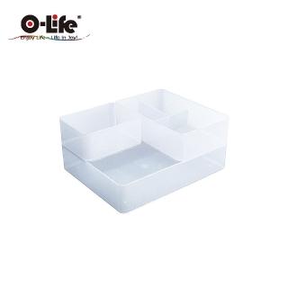 【O-Life】堆疊式整理收納盒-3入組-B-011(辦公用品 收納盒 收納櫃 抽屜櫃)