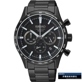 【SEIKO 精工】競速賽車計時腕錶 指針錶 手錶 禮物 畢業(8T63-00Y0SD/SSB415P1)