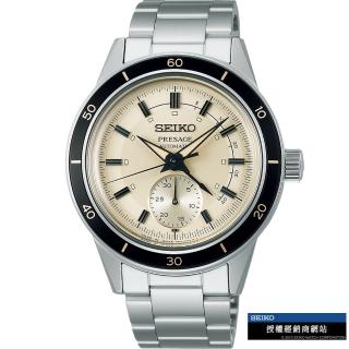 【SEIKO 精工】Presage Style 60’S 復古動力儲存顯示機械錶 禮物 母親節(4R57-00T0S/SSA447J)