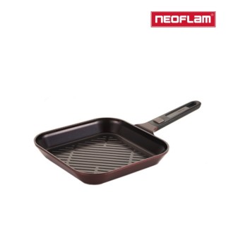 【NEOFLAM】My Pan 28cm方形煎鍋-寶石紅(可拆手把煎烤兩用)
