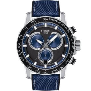 【TISSOT 天梭】官方授權 Supersport 三眼計時手錶-45.5mm 女王節(T1256171705103)