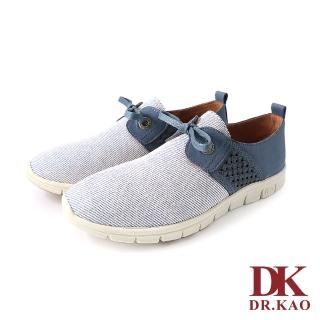 【DK 高博士】雙色綁帶輕量休閒女鞋 73-2208-70 藍色