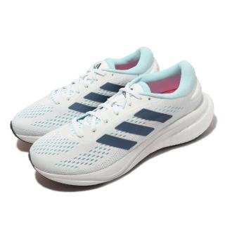 【adidas 愛迪達】慢跑鞋 Supernova 2 W 白 藍 女鞋 BOOST 緩震 運動鞋 愛迪達(GW9100)