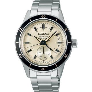 【SEIKO 精工】Presage Style 60’S 復古動力儲存顯示機械腕錶 母親節(4R57-00T0S/SSA447J)