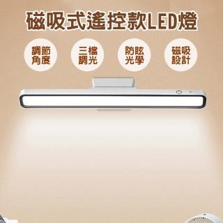 【泰GER生活】磁吸式可調節角度LED燈(遙控款/閱讀燈/便攜/手電筒/磁吸/露營)
