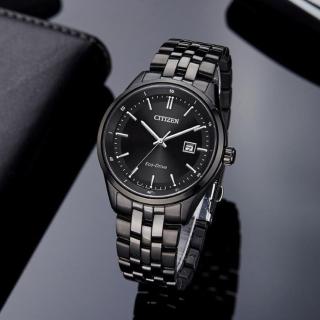 【CITIZEN 星辰】推薦款 光動能城市手錶-黑(BM7565-80E)