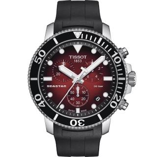【TISSOT 天梭 官方授權】Seastar 海星300米潛水石英錶 男錶 手錶 母親節 禮物(T1204171742100)