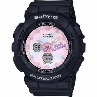 【CASIO 卡西歐】Baby-G 大人氣俏皮渲染手錶-黑 畢業禮物(BA-120T-1A)