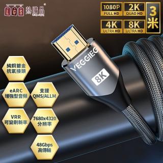 【LGS 熱購品】『HDMI線2.1版本』3米規格(HDMI線/3米/高清)