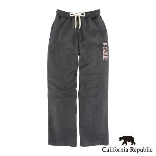 【California Republic】側繡品牌小熊CALIS抽繩棉褲(女版)